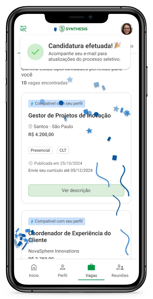 Mockup do projeto Recrutei